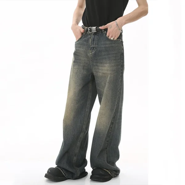 Men's Oversized Floor Length Jeans - Image 13