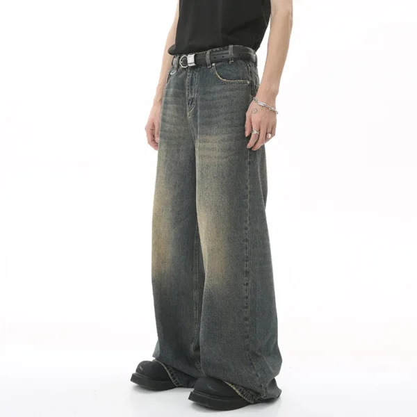 Men's Oversized Floor Length Jeans - Image 14
