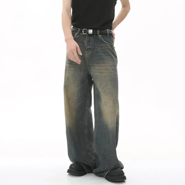 Men's Oversized Floor Length Jeans - Image 11